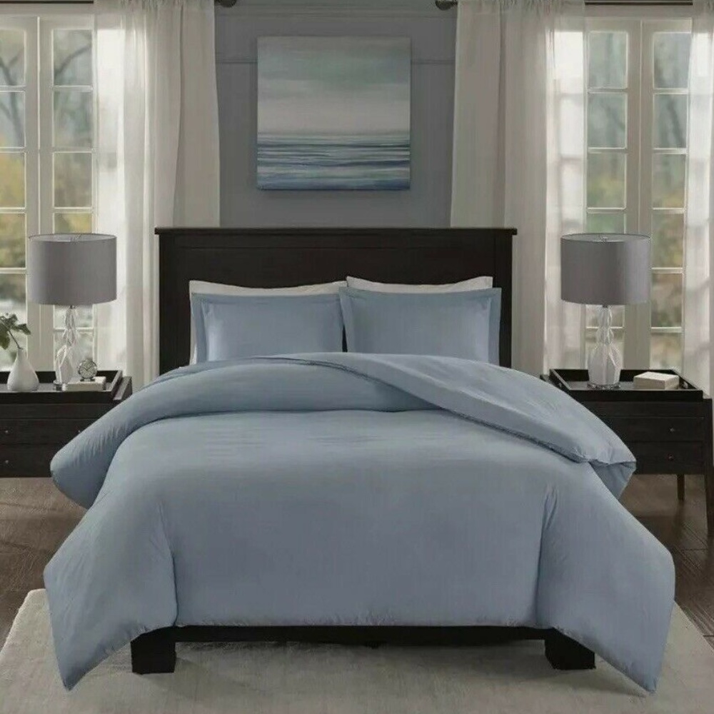 Madison Park Duvet Cover Blue Size Full/Queen NWT